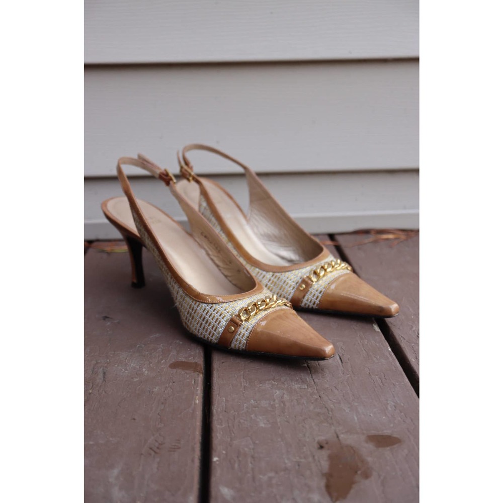 Women's Stuart Weitzman Heels Slingback Tweet Patent Leather 9M